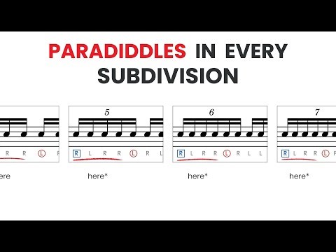 The Paradiddles You Know, But In Every Subdivision (NOT EASY) 🥁