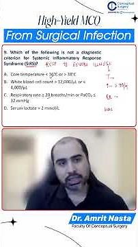 What Is NOT a Component of SIRS? | Dr. Amrit Nasta | Conceptual Surgery Shorts