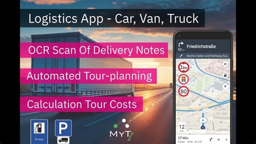 MyTransport One: The Mighty Route Planner App for Cars Trucks [Address Scan, Parking, Fuel Prices] | Swarm Logistics Technologies