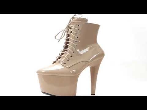 A must-have product! 20cm Sexy Stripper Pole Dance Boots Gothic Ankle Boots In Stock