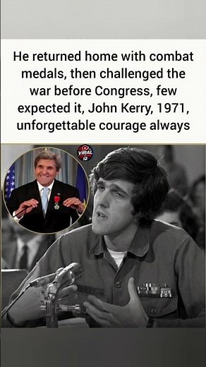 The Soldier Who Stood Up to Congress 🎖️#JohnKerry #VietnamWar #USHistory #MilitaryCourage