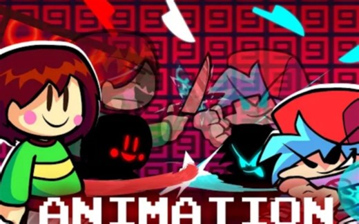 Chara vs BF Knife Fight (Friday Night Funkin_ Animation)