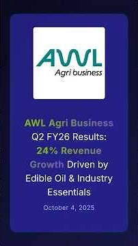 AWL Agri Business Q2 FY26 Results: 24% Revenue Growth Driven by Edible Oil & Industry Essentials