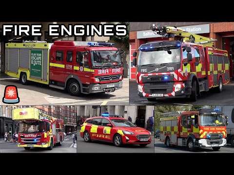 Fire engines and Special Trucks responding in the UK 🚒