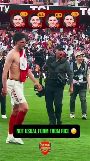 Why no one talking about Rice’s recent form ? #arsenal #declanrice #saka #premierleague #mancity