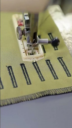 Manual Buttonhole Technique Using a Basic Sewing Machine #sewingmachine #buttonhole #stitch