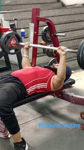 Heavy bench press & chest workout routine!#motivation #viral shorts#viral
