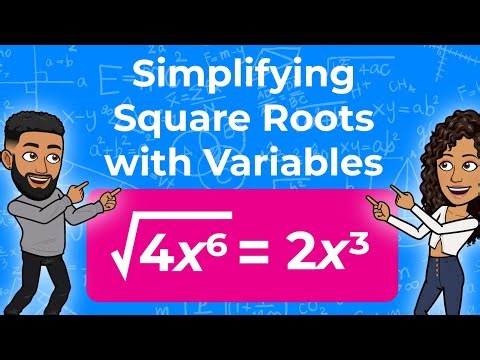 Simplifying Square Roots with Variables | Radical Expressions with Variables | Partners in Prime