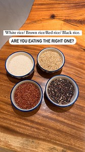 Exploring the nutritional profiles of different rice types reveals significant differences. White rice is less nutritious due to its processing, whereas brown rice provides a wealth of fiber and nutrients. Red rice is known for its antioxidant properties, and black rice is celebrated for its high anthocyanin content. Opt for the variety that best suits your health goals! 🌱 . . . . . . . #dietitian #nutritionist #healthychoices #usa #canada #nutrition #mumbai #netherlands #dtshwetashahpanchal #v