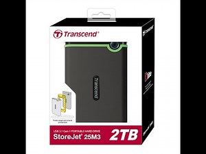 Transcend Storejet 25M3 2TB USB 3.1 Unboxing and review of TranscendElite