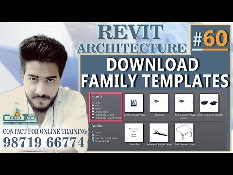 #60 | Revit Architecture | Download Family Templates [deepak verma]