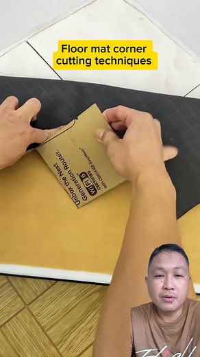 Floormat corner cutting techniques #lifehacks #tipsandtricks #floormatting | Huang Bou Creations