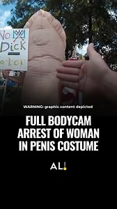 Newly released bodycam footage shows a Fairhope police colonel confronting and arresting a 61-year-old grandmother dressed in an inflatable penis costume during a protest last month. Footage provided to AL.com by Renea Gamble’s legal team captures Col. Andrew Babb telling Gamble her costume would not be tolerated in a “town that has values.” Gamble’s attorneys filed a 13-page brief seeking dismissal of misdemeanor charges of disorderly conduct and resisting arrest based on the camera footage. Th