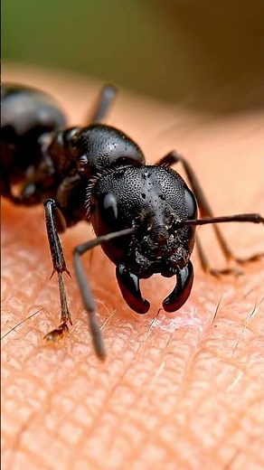 Ant Bite in Extreme Close-Up | Macro World of Black Ant