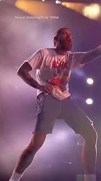 Post Malone showing off his dance moves in concerts all over Australian