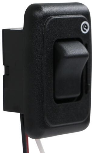 RV LED Light Side-Slide Dimmer Switch - Black JR Products RV Light Switch 37205-12315