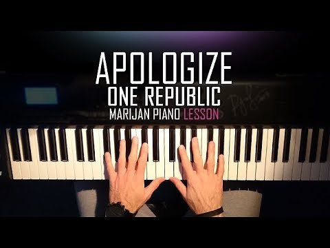 How To Play: One Republic - Apologize | Piano Tutorial Lesson + Sheets