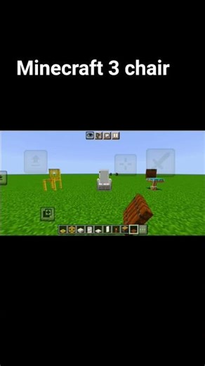 Minecraft 3 chair #minecraft #mcpe #minecraftpe