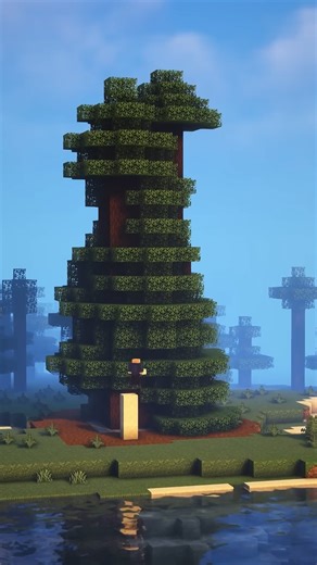 Functional tree farm design in Minecraft