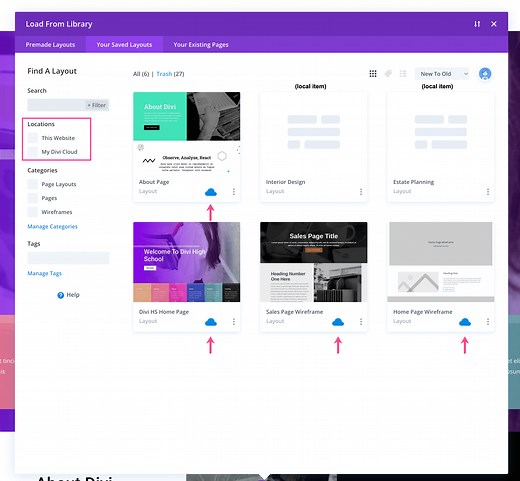 Divi Cloud - Elegant Themes Documentation