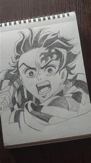 kamado drawing #anime #demonslayer #drawing #shorts