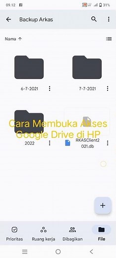 Cara Membuka Akses Google Drive Lewat HP
