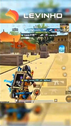 How Much Damage Bro 😬 #levinho #pubgmobile #teamvasa #pubgfunny #1vs4