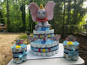 Dumbo Diaper Cake , It’s a Boy , Baby Shower - Etsy UK