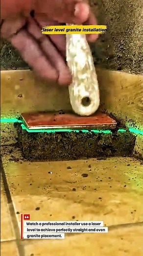 Laser Level Trick for Perfect Granite Installation