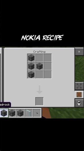 Nokia making recipe in minecraft😜🔨