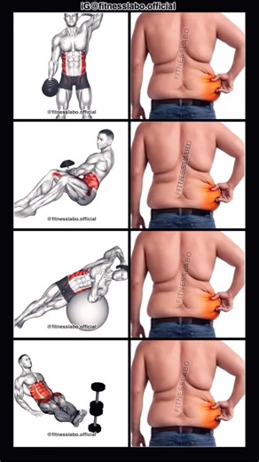 Love handles workout using dumbbells 💪💯 #music #lovehandles #gym #motivation