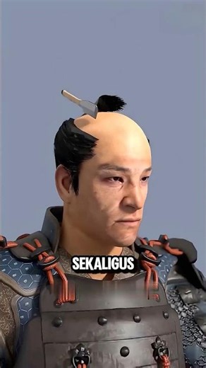 The Reason Behind the Samurai's Bald Spot‼️😱