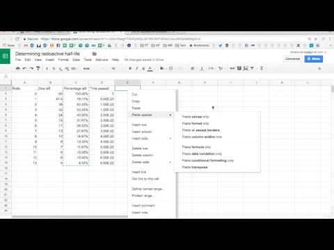 How to make an x y scatter plot in google sheets excel and fit a trendline
