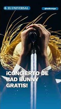 ¡Es hoy, es hoy! ¿Dónde ver el concierto de Bad Bunny gratis? #shorts