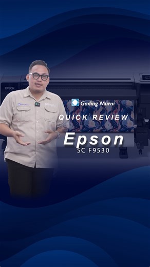GADING MURNI DIGITAL PRINTING on Instagram: "⚡ 30% LEBIH NGEGAS. 3 TAHUN FULL GARANSI. Epson F9530 — solusi mesin sublimasi serius. ⚙️ Kenapa F9530? • Print head upgrade → cetak 30% lebih cepat • Lebar 1,6 meter → siap produksi besar • Body futuristik, tinggi 1 m → cek cetakan makin gampang • Panel LED adjustable • Ink tank CMYK 2 slot • Kipas + pemanas built-in → hasil konsisten 🛡️ FULL COVER GARANSI 3 TAHUN 🚀 Waktunya naik kelas! rasakan sendiri bedanya teknologi Epson informasi lebih lanjut