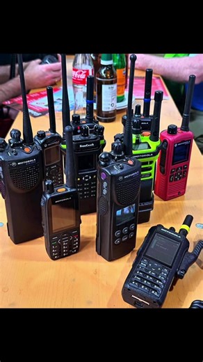 Motorola party reunion 🫂 #twowayradio #kenwood #walkietalkie #motorolaradio #firefighter