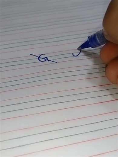 Learn to write cursive capital letter G | Cursive writing for beginners with pointer