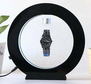 [Hot Item] LED Light Rotating Magnetic Levitation Watch Display Racks