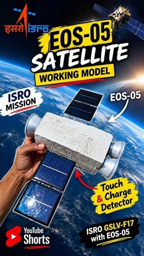 EOS-05 Satellite Working Model | ISRO GSLV-F17 with EOS-05 | YouTube Shorts