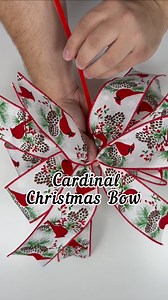 How to make the perfect bow for Christmas! 🎀 #diy #reels #decor #christmas #bow | Nick's Seasonal Décor