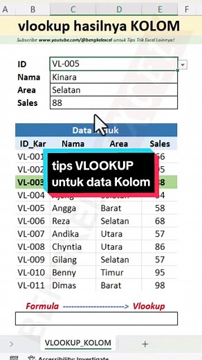 tips VLOOKUP untuk menghasilkan data berbentuk data kolom selengkapnya👉👉👉www.youtube.com/bengkelexcel #filter #sortby #tocol #torow #customformatcell #formatcells #cell #transponse #row #TAKE #datakolom #parsial #column #ubahdata #msword #nomorotomatis #tipsword #text #fungsitext #excel #msexcel #hlookupexcel #xlookup #lookup #vlookup #hlookup #howto #caracepat #shorts #shortcut #menambalkannol #nol #sum #excelonline #caraexcel #supertips #sumifs #sumif #sumrange #caramenjumlah #microsoftword