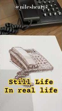 #stilllifedrawing Life #sketch From basic Construction to detailed #hatching #Shorts