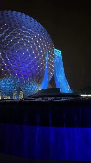 Spaceship Earth at Night | Calm EPCOT Ambience