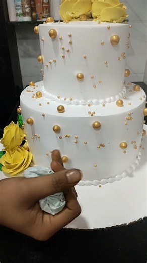 two step cake design short video YouTube
