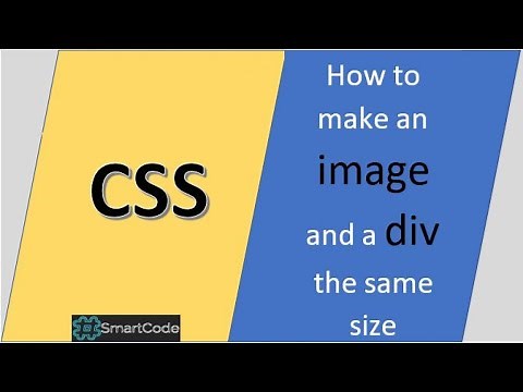 How to make an image and a div the same size | CSS tips and tricks | #SmartCode
