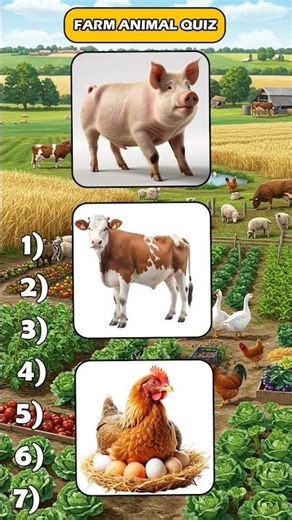 Test Your Knowledge: Guess the Farm Animals from Photos!