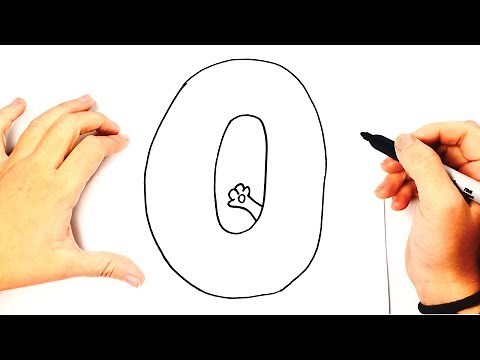 How to draw a Number 0 Step by Step | Learning Numbers