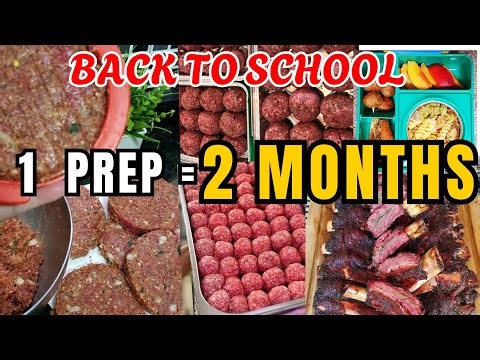 Back to School | Prep Once, Eat all Month. Easy School Lunch Idea Hacks for Kids and Adults