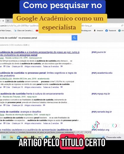 Funções essenciais do Google Acadêmico