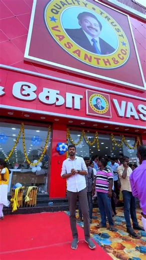 Sithik thambi on Instagram: "**“😱 Ivlo PRICE KAMMIYA? 😱Thanjai makkaley… Ready ah? 🔥 India-vin No.1 Dealer VASANTH & CO – 144th Showroom 🔥 Mega Opening @ Thanjavur 🔥 💥 25,000 mela purchase panna GOLD COIN FREE 💥 50% vara discount – Selected Models 💥 Branded TV, Fridge, Washing Machine – ivlo kammi price la first time! 💥 Kitchen, Furniture, Mobile – ELLAME OFFER DHAN! 📍 Convent Bus Stop, BSNL Exchange Opposite ⏰ One Day Inauguration Offer – Miss pannathenga! #VasanthAndCo #ThanjavurOpen